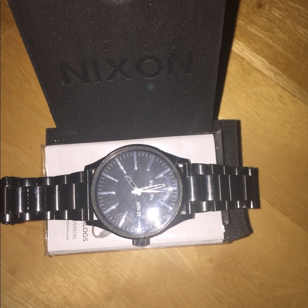 Black Nixon watch